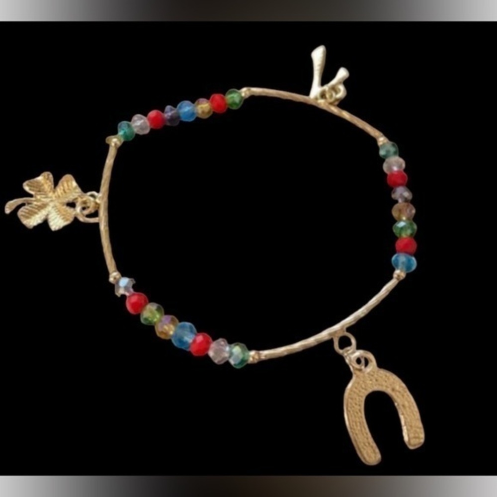 gold-filled stretchy lucky bracelet